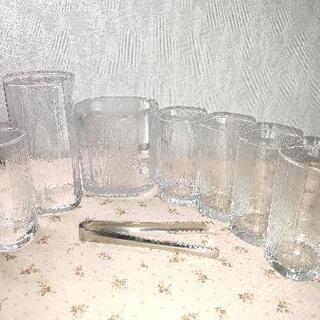 未使用。グラスセット綺麗です。