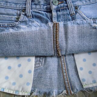 HOLLISTER／ホリスター　デニムミニスカート　②の画像