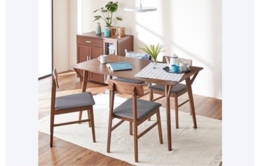 LOWYA ダイニングテーブル&チェアセット 4人掛け