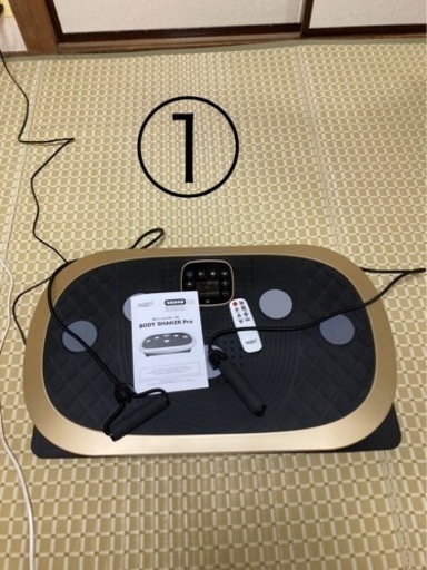 冬の運動に　ブルブル振動マシン　マット付き