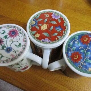 蓋つきマグカップ3個
