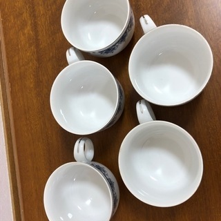 【未使用品】カップ５セット•昭和レトロ　百撰会hyakusenkaiの画像