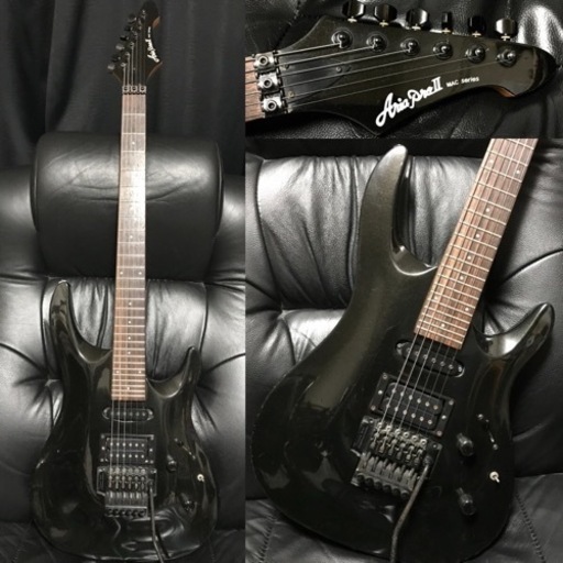 値下げ希少‼️驚異の28フレット AriaPro ギター ストラト フロイドローズ型トレモロ 絶版品