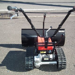 値下げしました！【紋別市発】電動　充電式　除雪機　電動ラッセル　舗装路面向き　　充電式　小型電動除雪機　雪ドーザー　２～３回使用　中古美品　作動確認済み　の画像