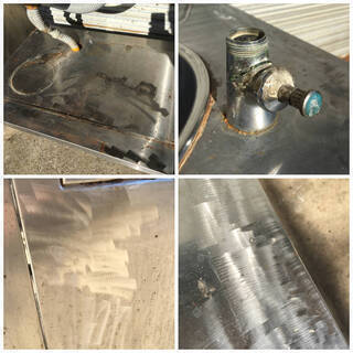 ⭕⭕⭕PR3/70　ステンレス シンク台 洗面台 収納 流し台 業務用 厨房機器 手洗い場 棚 キャビネット 中古⭕⭕⭕の画像
