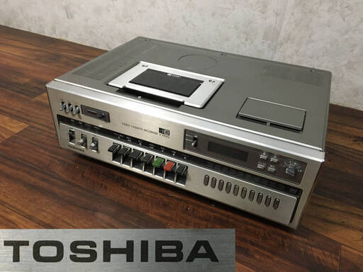 ⭕⭕⭕PR3/1　ジャンク TOSHIBA カセットVTR V-7100 通電確認済み ビデオデッキ 保管品 東芝 希少⭕⭕⭕