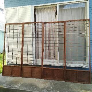 古民家の障子枠　4枚セットの画像