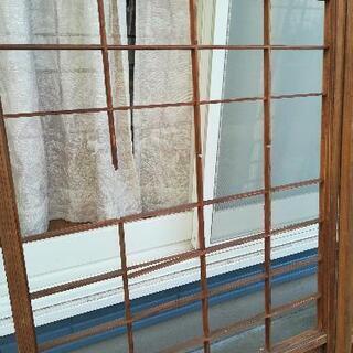 古民家の障子枠　4枚セットの画像
