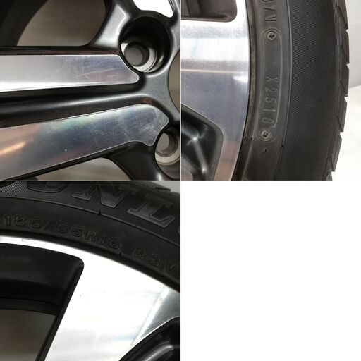 ★ノーマルタイヤ x ホイール 1本のみ★ 185/55R16 ダンロップ SP SPORT 2030 2018年製 16x6J ホンダ グレイス ハイブリッド EX 4H -100
