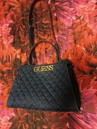 GUESS  デニムキルティングショルダーバッグ(美品)