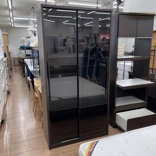 スライド扉付レンジボード 食器棚 キッチン収納 目隠し 幅100cm?自社配送時?代引き可?※現金、クレジット、スマホ決済対応※