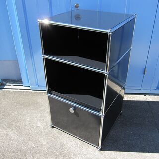 USMハラー 3段キャビネット ブラック