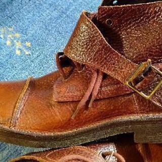 イタリア製本革ブーツの画像