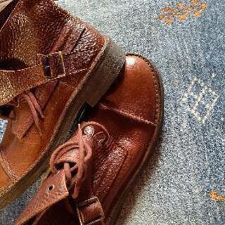 イタリア製本革ブーツの画像