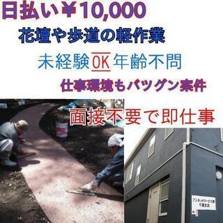 ﾒﾁｬ簡単軽作業で日払い￥10,000面接不要で即仕事で即給与！...