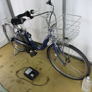 B520★整備済み　YAMAHA　PASナチュラ　ネイビー　8.7Ah　バッテリー良好　中古電動自転車★【26インチ】の画像