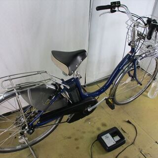 B520★整備済み　YAMAHA　PASナチュラ　ネイビー　8.7Ah　バッテリー良好　中古電動自転車★【26インチ】の画像