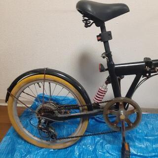 折りたたみ自転車【サビ付きあるため折りたたみ不可】の画像