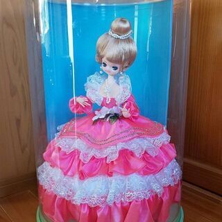 昭和レトロフランス人形　リボンドール　プラケース入り