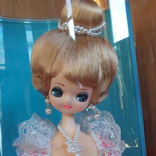 昭和レトロフランス人形　リボンドール　プラケース入りの画像