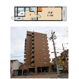 野江内代。初期費用無料。駅徒歩2分。