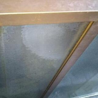 中古アルミのガラス引戸2枚無料での画像