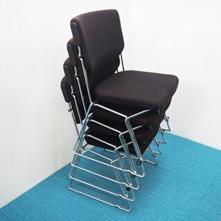 ITOKI/イトーキ giroflex スタッキングチェア 4脚セット (DA27)の画像
