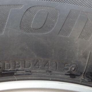 パジェロミニ純正／BRIDGESTONEブリザックDM-V2 ●175/80R15スタッドレスタイヤ･アルミホイール4本セットの画像