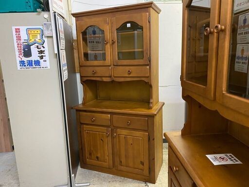 【愛品館 江戸川店】コスガ家具 キッチンボード 食器棚 ID:155-018169-007