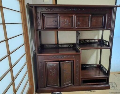 アンティーク 茶箪笥 茶棚 食器棚 和家具 レトロ