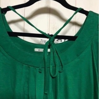 新品未使用 ワンピース チュニック 緑の画像