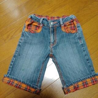 MPS 130cm デニム　ハーフパンツ　ジーンズの画像