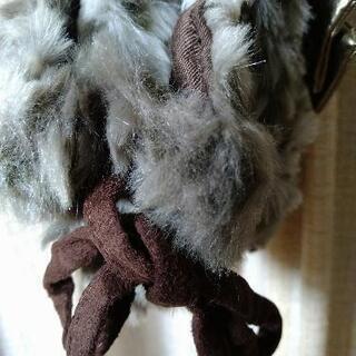 リボン付もこもこファーバッグの画像