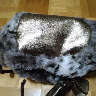 リボン付もこもこファーバッグの画像