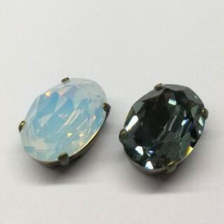 【譲渡先決定】未使用★スワロフスキー#4120オーバルカット石座...