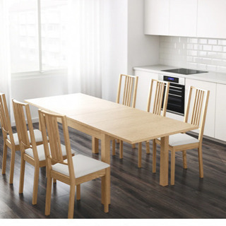 ( 検討中 )IKEA 大きくも出来るテーブル 椅子はつきませんの画像