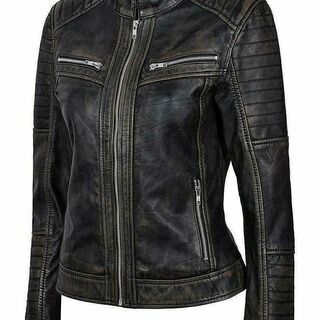 本羊革 ライダーバイカージャケットレザーコート Sheep Leather Rider Biker Jacket44