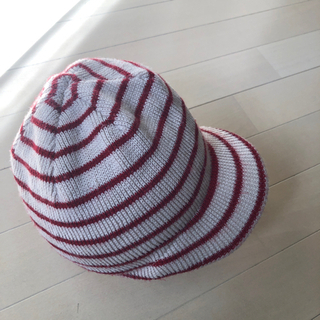 ニット帽　ツバあり　子ども用の画像