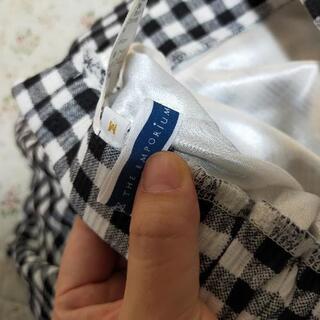 断捨離全品100円！ The emporium 膝丈 フレアスカート チェックの画像