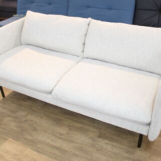 (Y)北大前! 札幌 引取 FUJIEI 藤栄 GRACE 2P SOFA フジエイ グレース2Pソファ ホワイト 高級ソファ 定価25万 中古品