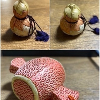 【差し上げます】木目込み作品（干支、瓢箪、小槌）の画像