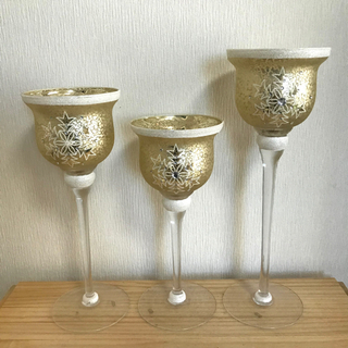 ウィンターデコレーション オーナメント キャンドルホルダー