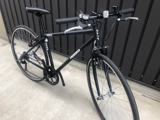 新品☆ファッションカラークロスバイク シークコード700 マットブラック