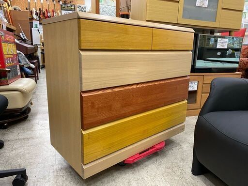 老舗の完璧な作り！【愛品館 江戸川店】門田木工　4段チェスト　チェスト　タンス　「お問い合わせ番号：155-018171-007」