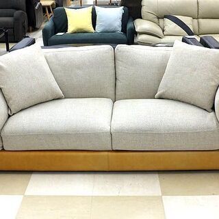 札幌市/清田区 Ritzwell/リッツウェル 2人掛け両肘ソファ CARLOS/カルロス1314 W800タイプ モデュラーソファ レザー/ファブリック 展示品!!