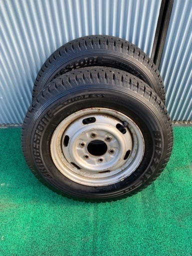 195／80R 15スタッドレスタイヤ、ホイール2本セット