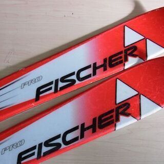 フィッシャー ジュニアスキー 118cm 2点セット レッド×ホワイト FISCHER 札幌市 中央区の画像