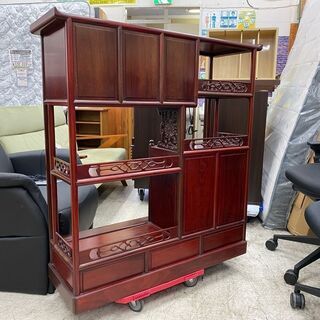 和テイスト！【愛品館 江戸川店】唐木家具 茶箪笥 飾り棚 「お