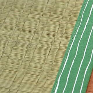 い草 シーツ 敷パッド シングル 白水 グリーン 約88×180cm 国産 ヒバ加工 #6507909の画像