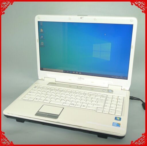 即使用可 ノートパソコン Windows10 中古良品 15型ワイド FUJITSU 富士通 NF/G50 Core i3 4GB 500GB DVDマルチ 無線LAN Wi-Fi Office
